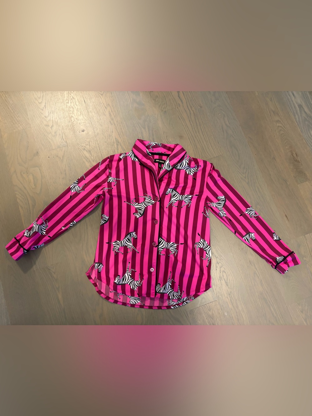 🦓 NWT Room Service Zebra Print Pajama Set